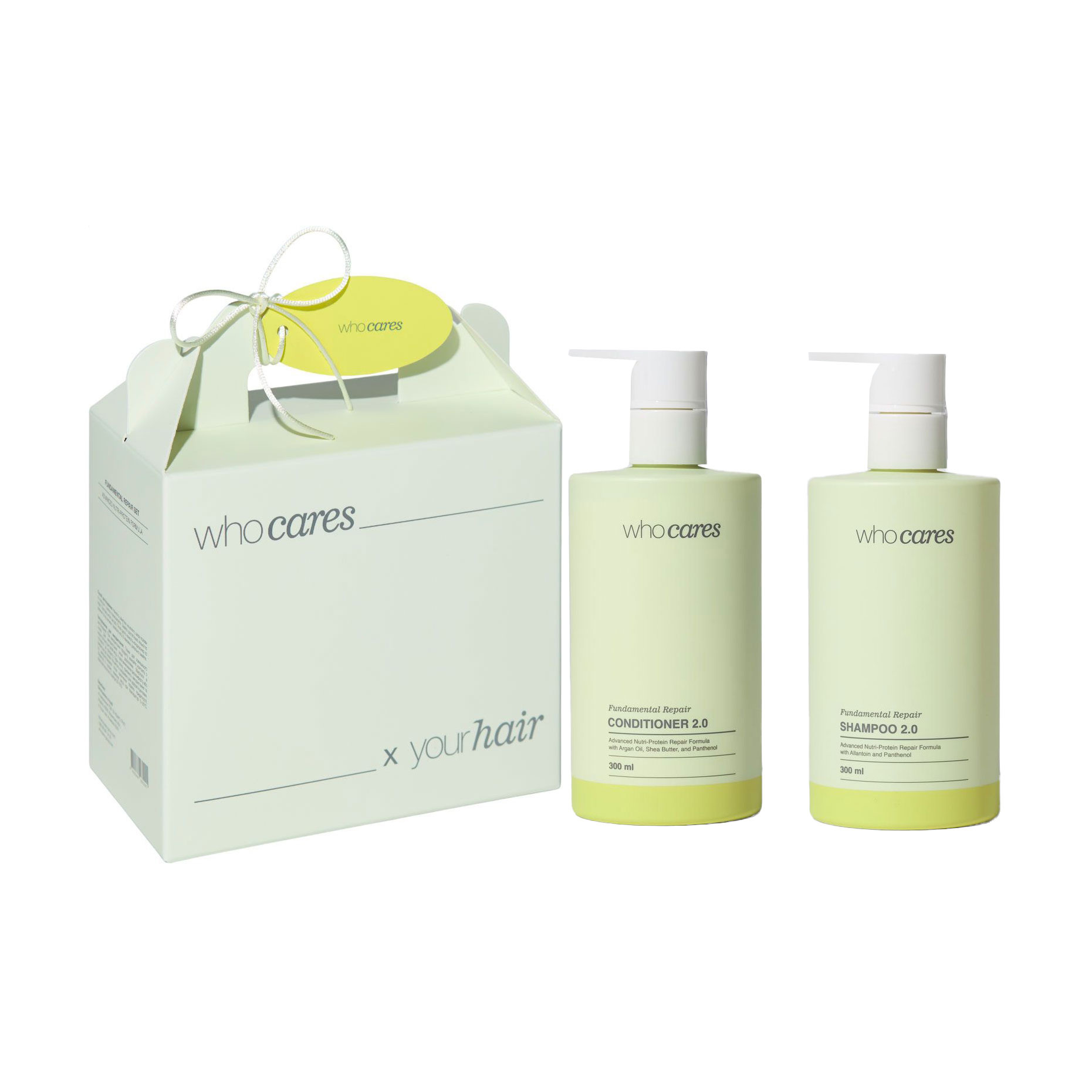 Набір для волосся Who Cares Fundamental Repair 2.0 Hair Set (шампунь, 300 мл + кондиціонер, 300 мл)